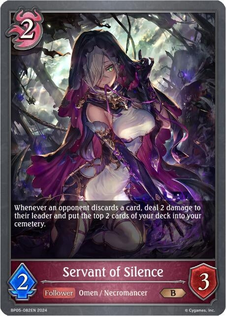 Image for Servant of Silence (BP05: Omens Eternal) (BP05-082EN) - Shadowverse: Evolve