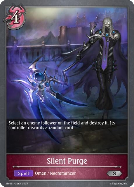 Image for Silent Purge - P36EN (Foil) (BP05: Omens Eternal) (BP05-P36EN) - Shadowverse: Evolve