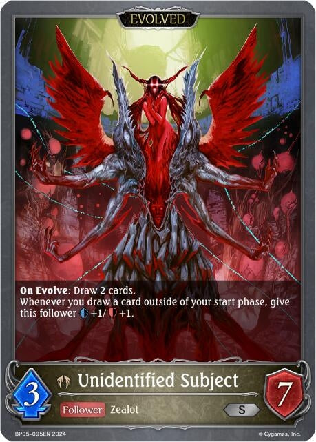 Image for Unidentified Subject (Evolved) (BP05: Omens Eternal) (BP05-095EN) - Shadowverse: Evolve