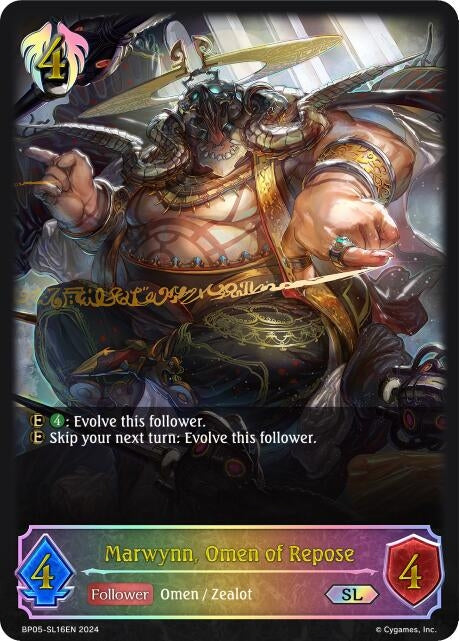 Image for Marwynn, Omen of Repose (SL) (BP05: Omens Eternal) (BP05-SL16EN) - Shadowverse: Evolve