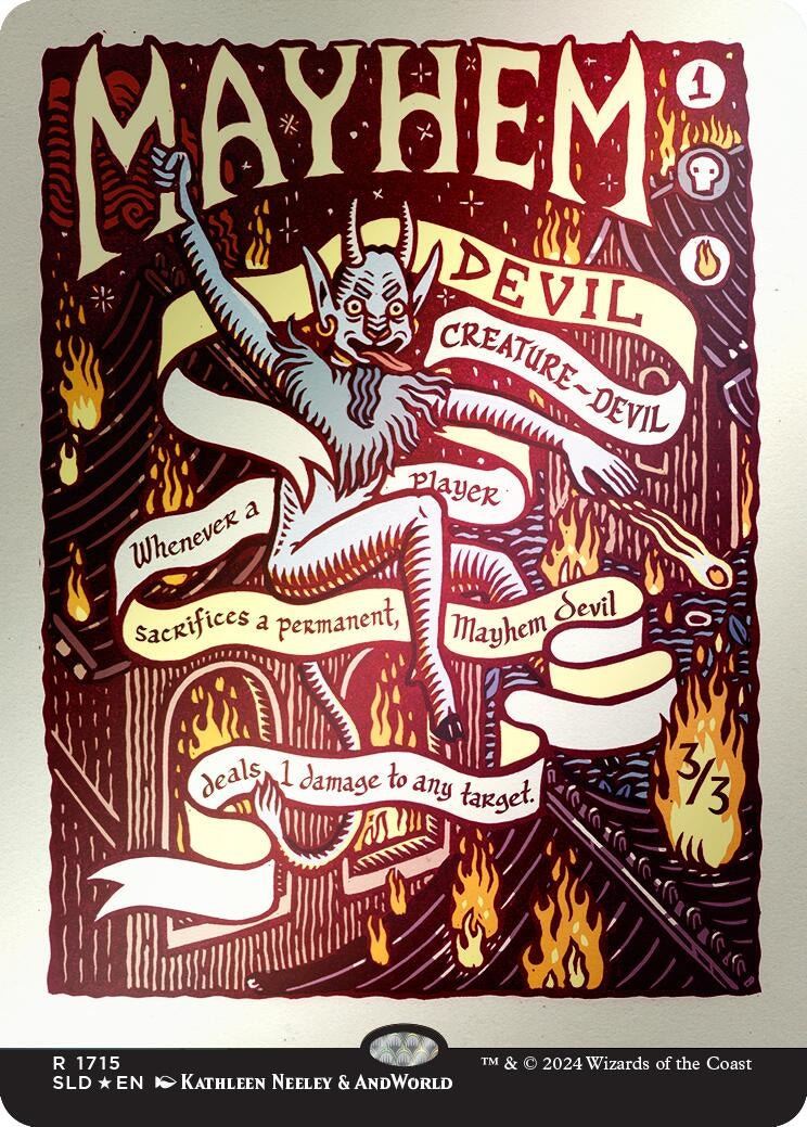 Image for Mayhem Devil (Rainbow Foil) (Secret Lair Drop Series) (1715) - Magic: The Gathering