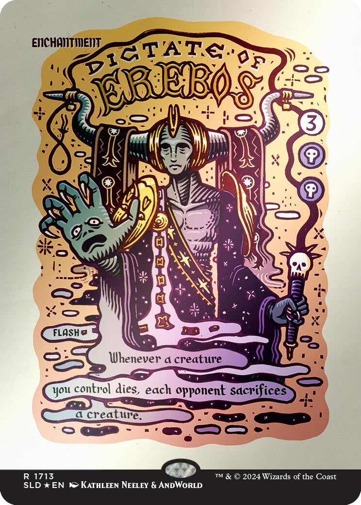 Image for Dictate of Erebos (Rainbow Foil) (Secret Lair Drop Series) (1713) - Magic: The Gathering