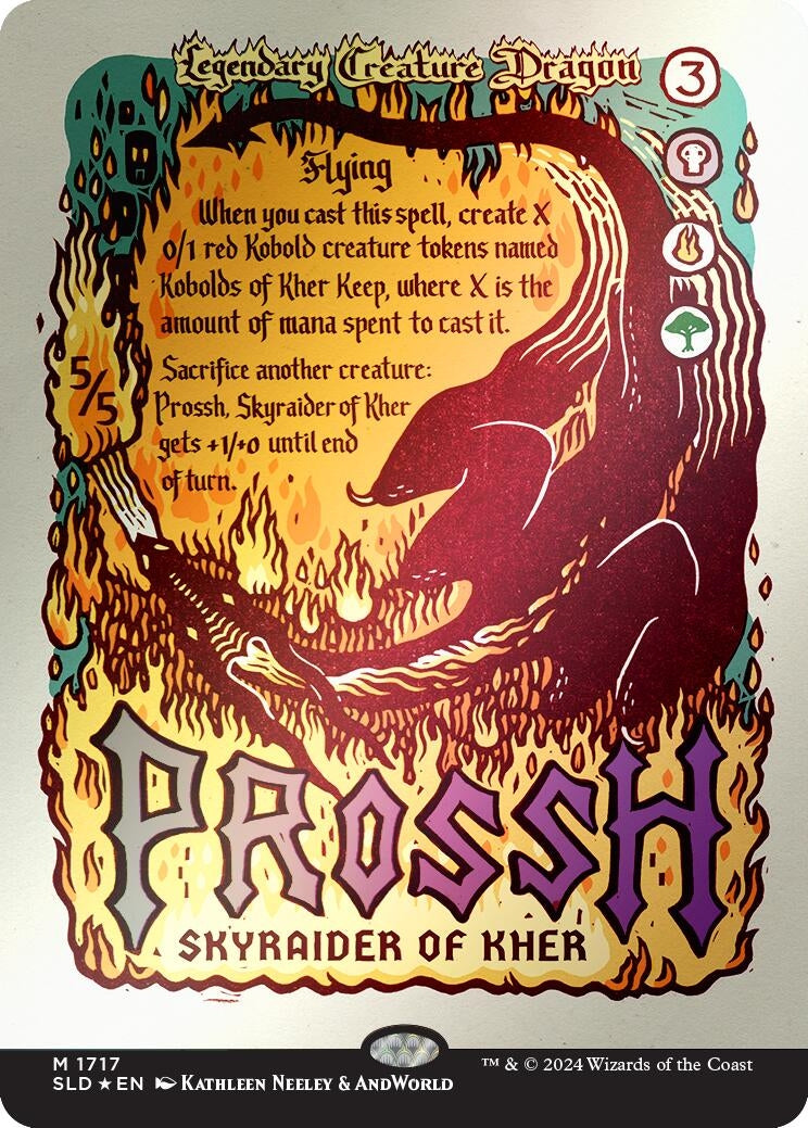 Image for Prossh, Skyraider of Kher (Rainbow Foil) (Secret Lair Drop Series) (1717) - Magic: The Gathering