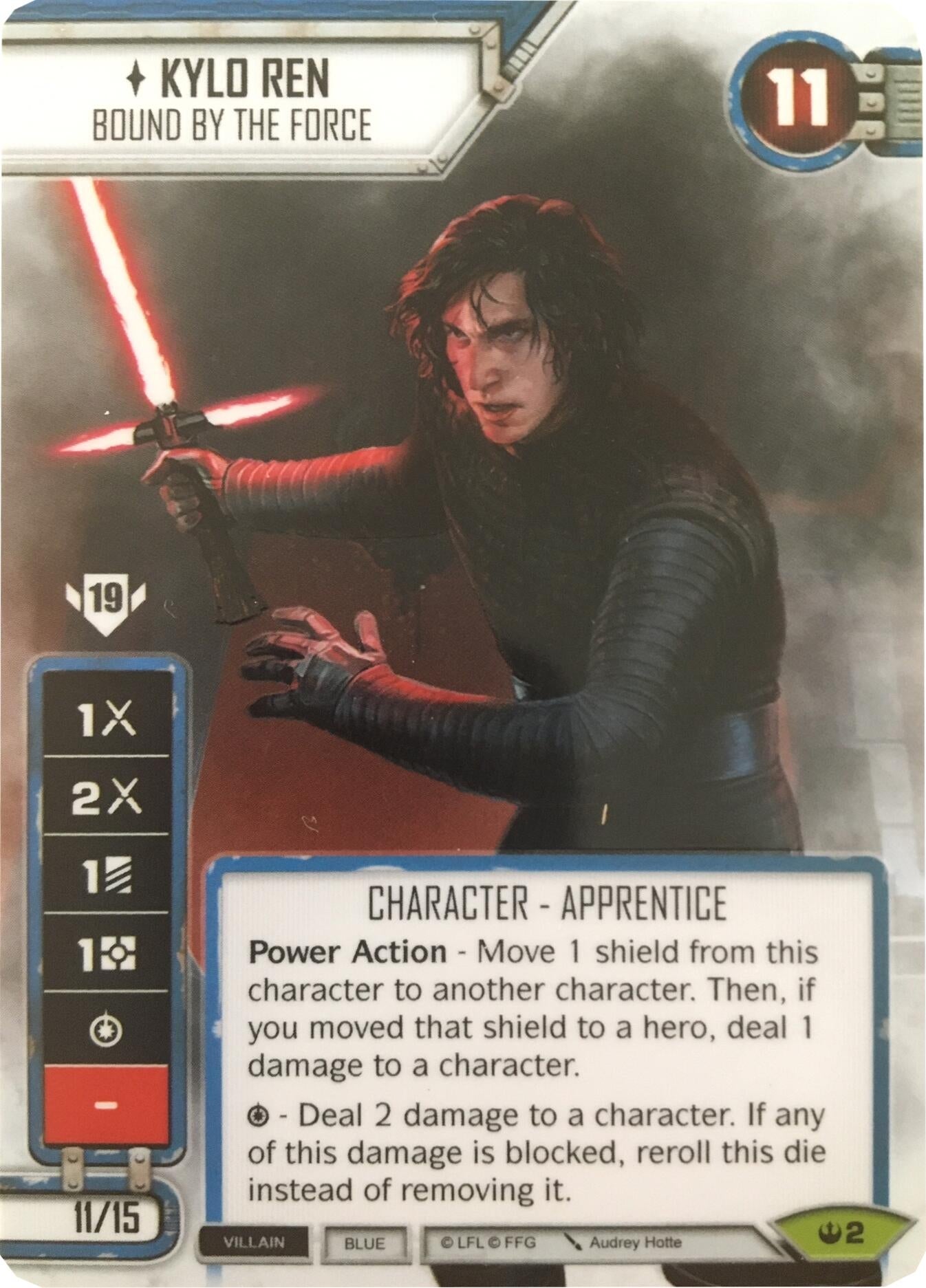 Image for Kylo Ren - Bound By The Force (Spot Gloss) (Card Only) (SWD: Promo Cards) (2) - Star Wars: Destiny