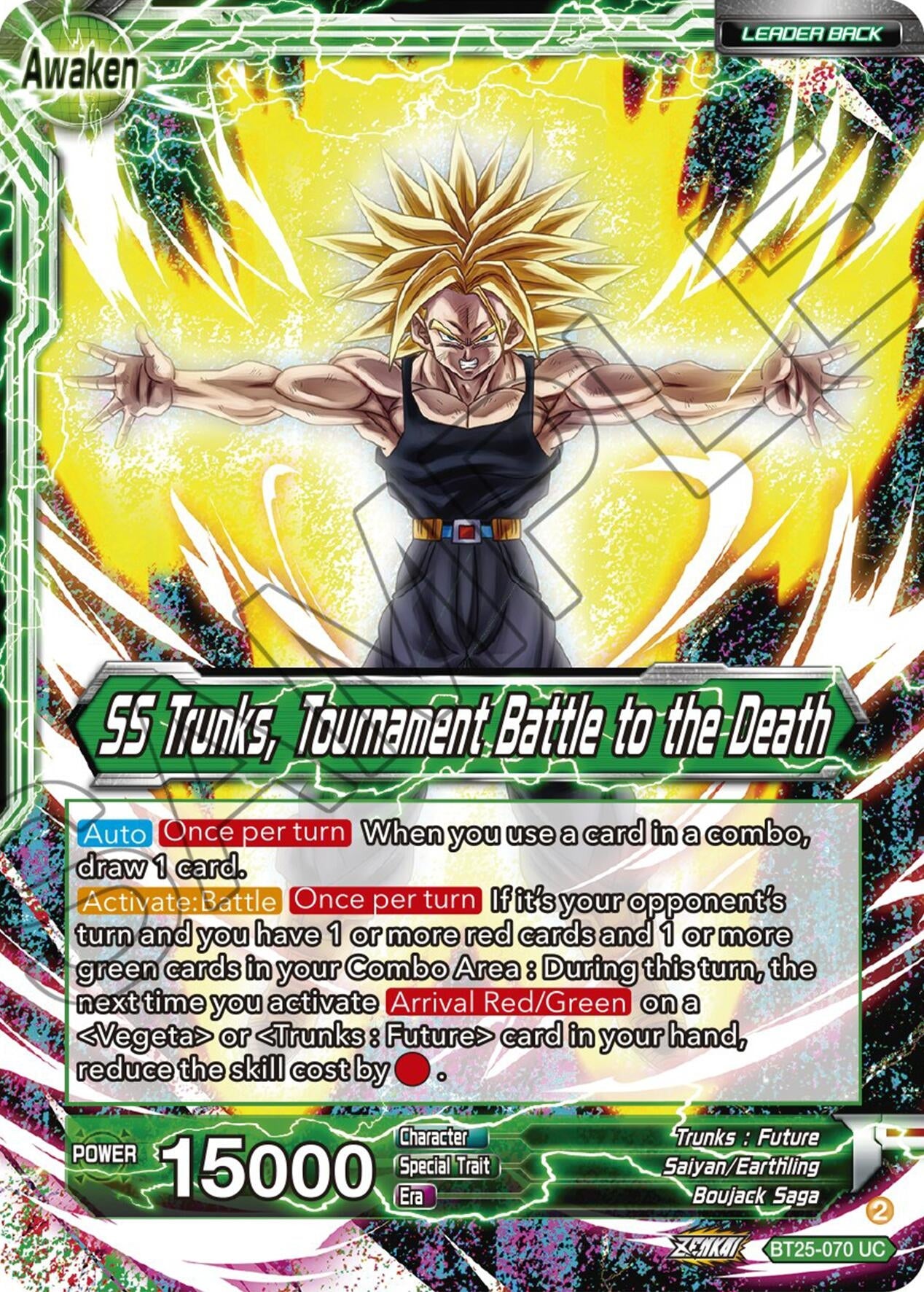 Image for Trunks // SS Trunks, Tournament Battle to the Death (Legend of the Dragon Balls) (BT25-070) - Dragon Ball Super: Masters