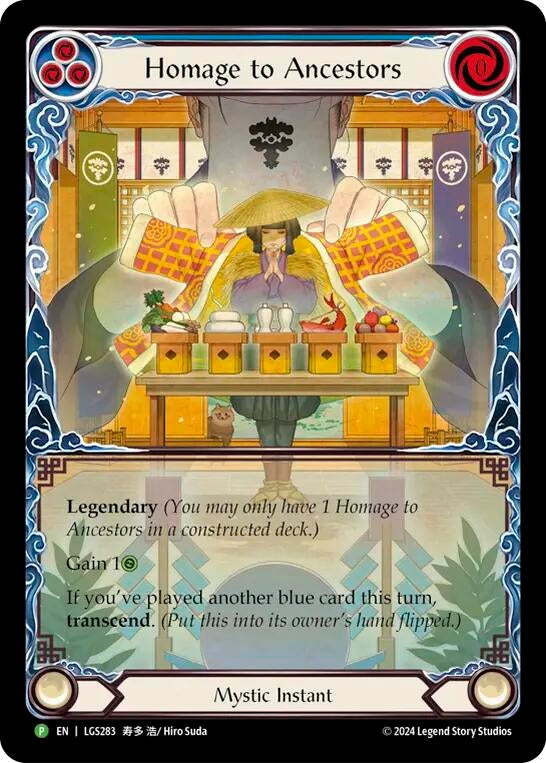 Image for Homage to Ancestors // Inner Chi - LGS283 (Flesh and Blood: Promo Cards) (LGS283) - Flesh and Blood TCG