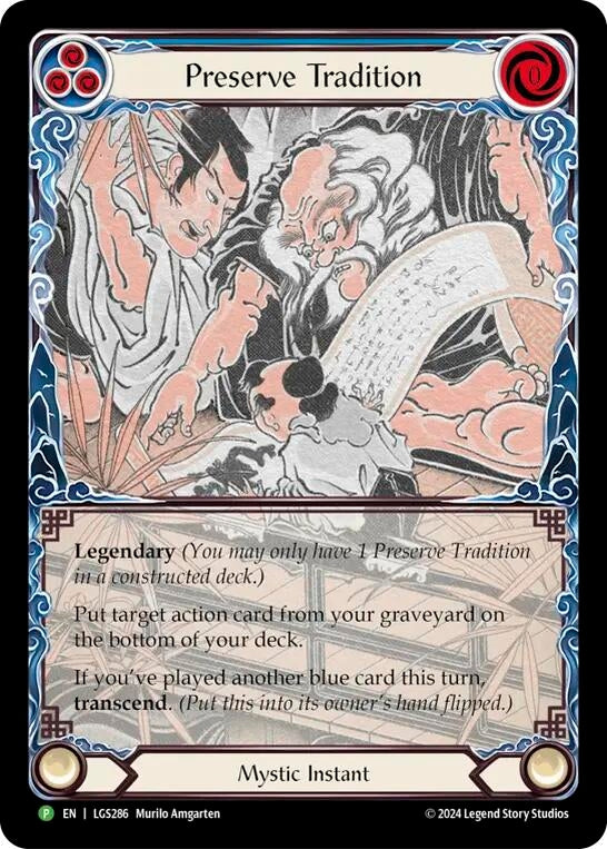 Image for Preserve Tradition // Inner Chi - LGS286 (Flesh and Blood: Promo Cards) (LGS286) - Flesh and Blood TCG