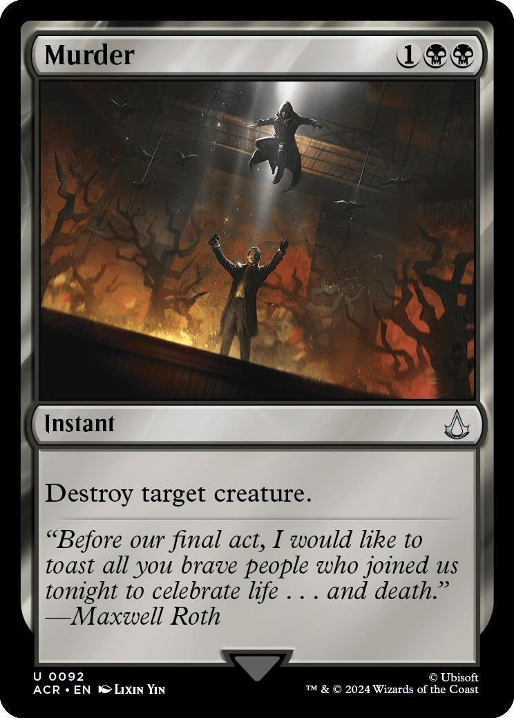Image for Murder (Universes Beyond: Assassin's Creed) (92) - Magic: The Gathering