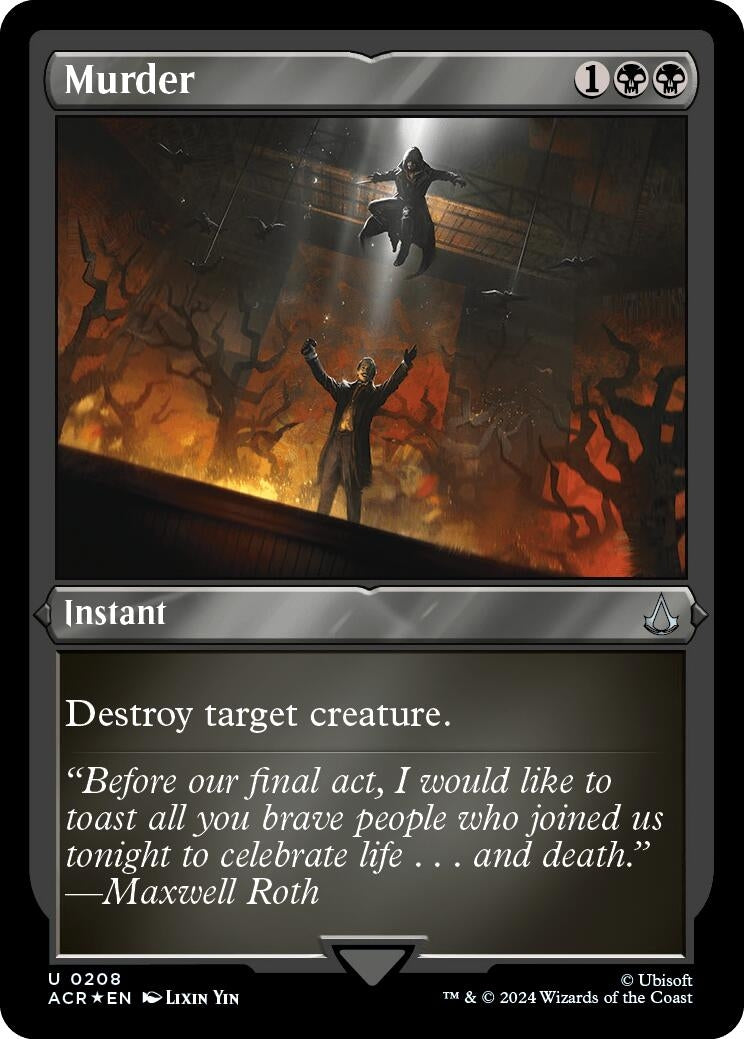 Image for Murder (Foil Etched) (Universes Beyond: Assassin's Creed) (208) - Magic: The Gathering
