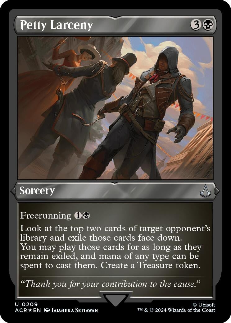 Image for Petty Larceny (Foil Etched) (Universes Beyond: Assassin's Creed) (209) - Magic: The Gathering
