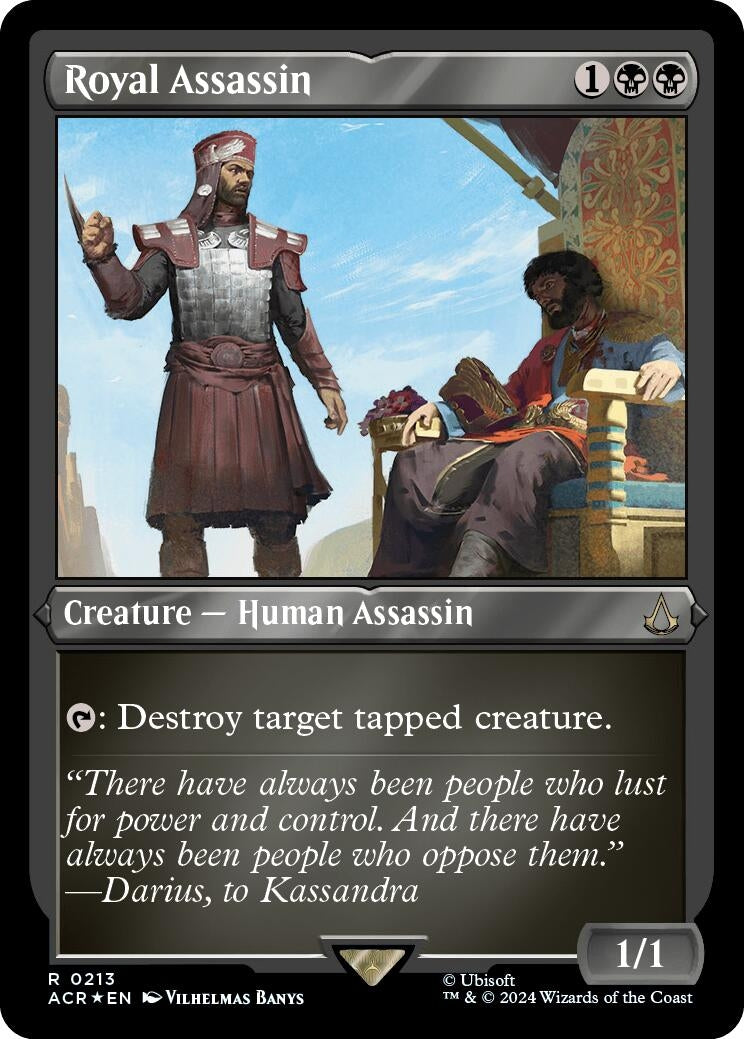 Image for Royal Assassin (Foil Etched) (Universes Beyond: Assassin's Creed) (213) - Magic: The Gathering