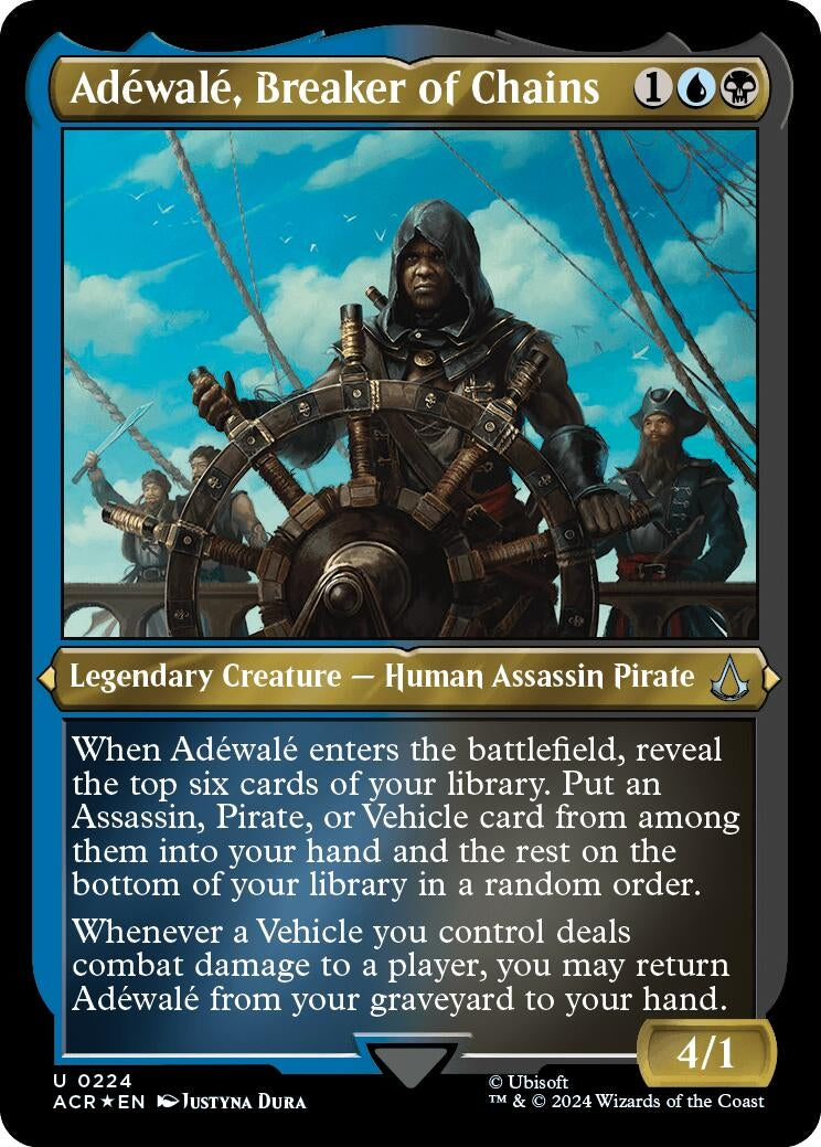 Image for Adewale, Breaker of Chains (Foil Etched) (Universes Beyond: Assassin's Creed) (224) - Magic: The Gathering