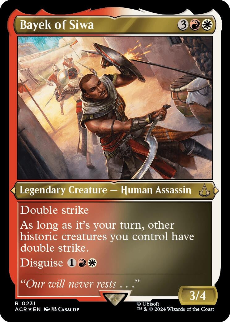 Image for Bayek of Siwa (Foil Etched) (Universes Beyond: Assassin's Creed) (231) - Magic: The Gathering