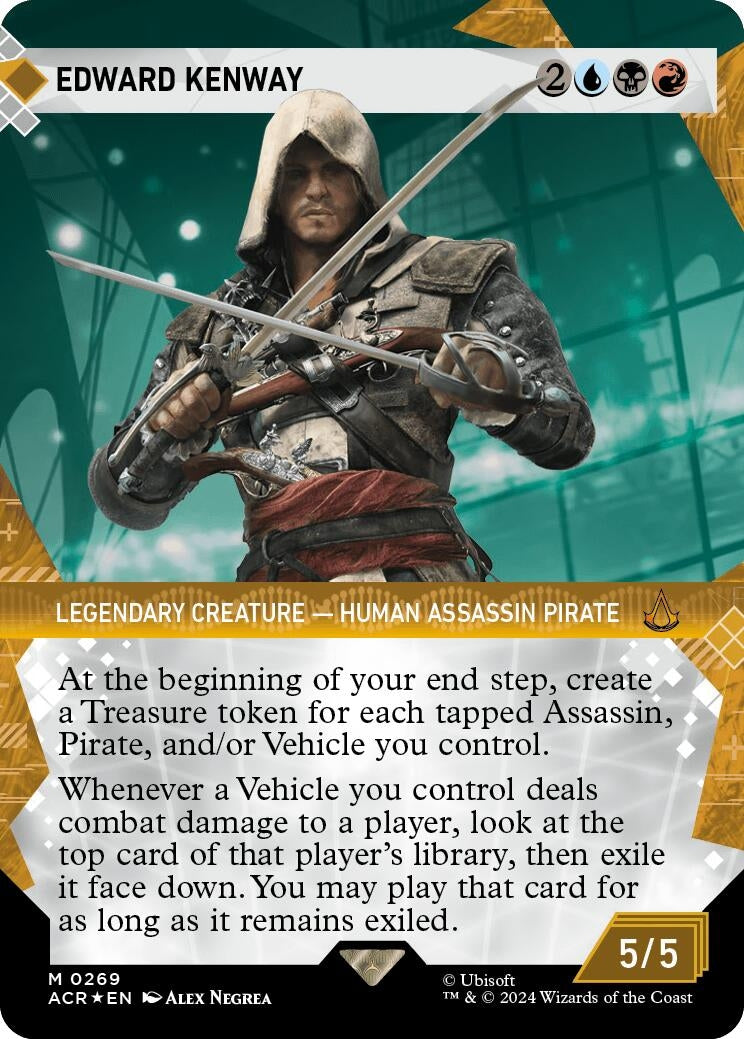 Image for Edward Kenway (Showcase) (Textured Foil) (Universes Beyond: Assassin's Creed) (269) - Magic: The Gathering