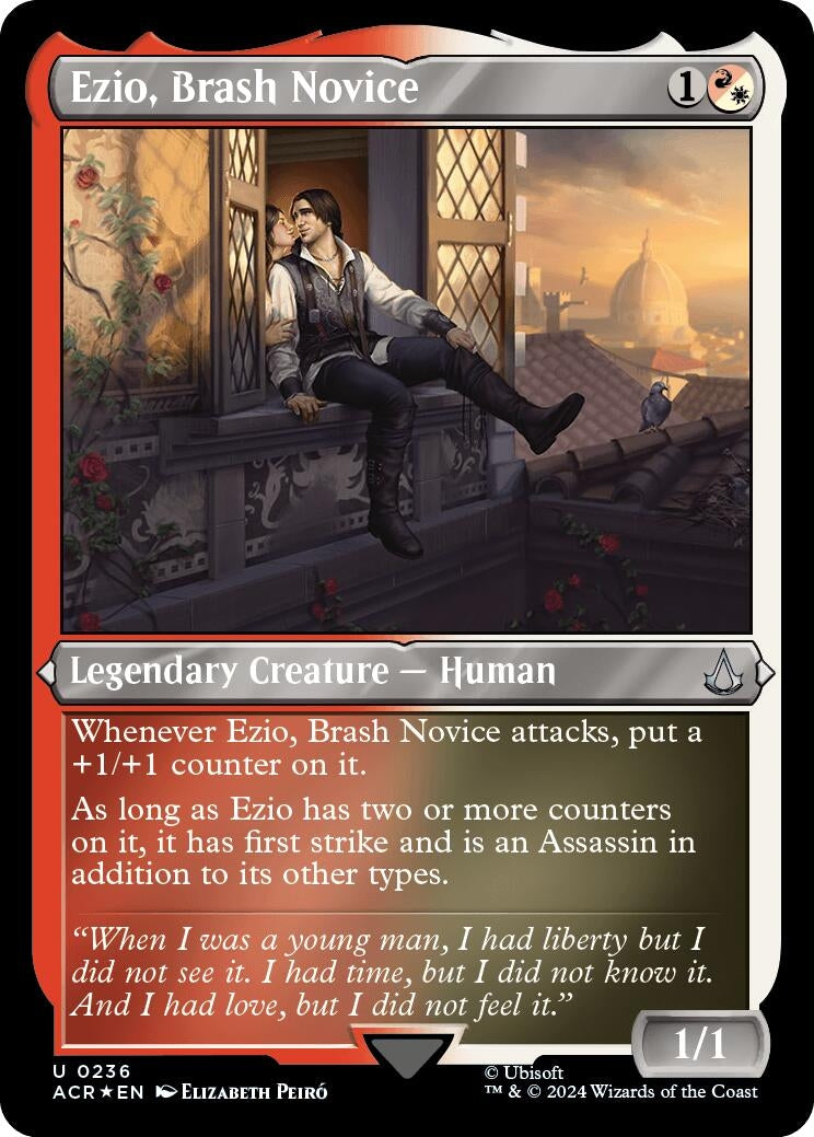 Image for Ezio, Brash Novice (Foil Etched) (Universes Beyond: Assassin's Creed) (236) - Magic: The Gathering