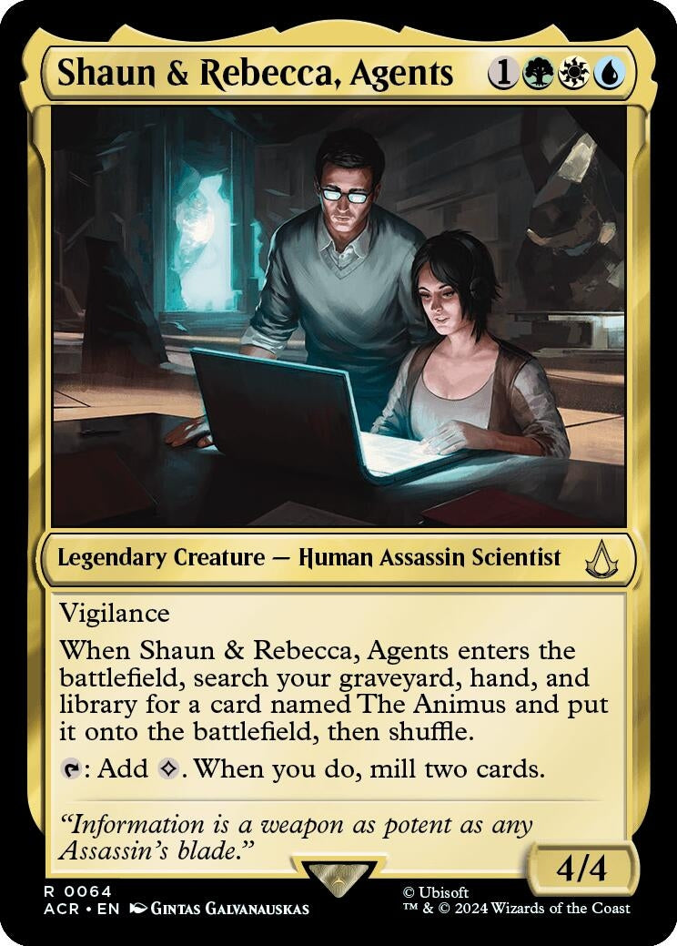 Image for Shaun & Rebecca, Agents (Universes Beyond: Assassin's Creed) (64) - Magic: The Gathering