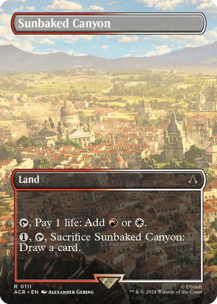 Image for Sunbaked Canyon (Borderless) (Universes Beyond: Assassin's Creed) (111) - Magic: The Gathering