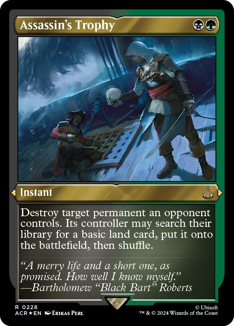 Image for Assassin's Trophy (Foil Etched) (Universes Beyond: Assassin's Creed) (228) - Magic: The Gathering