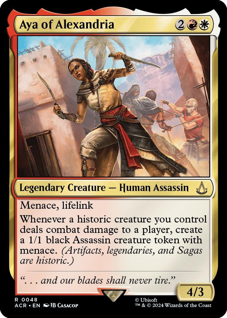 Image for Aya of Alexandria (Universes Beyond: Assassin's Creed) (48) - Magic: The Gathering