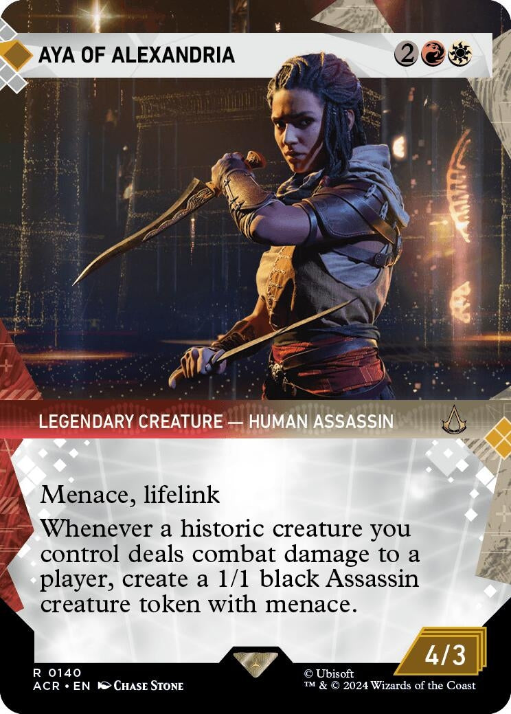 Image for Aya of Alexandria (Showcase) (Universes Beyond: Assassin's Creed) (140) - Magic: The Gathering