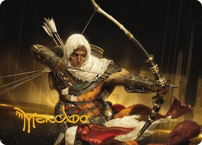 Image for Bayek of Siwa Art Card (Gold-Stamped Signature) (Art Series: Universes Beyond: Assassin's Creed) (16) - Magic: The Gathering
