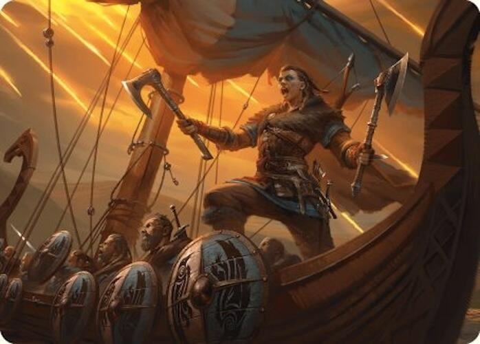 Image for Eivor, Battle-Ready Art Card (Art Series: Universes Beyond: Assassin's Creed) (18) - Magic: The Gathering