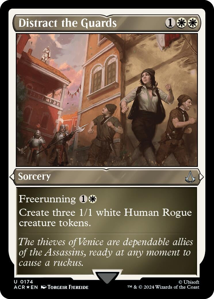 Image for Distract the Guards (Foil Etched) (Universes Beyond: Assassin's Creed) (174) - Magic: The Gathering