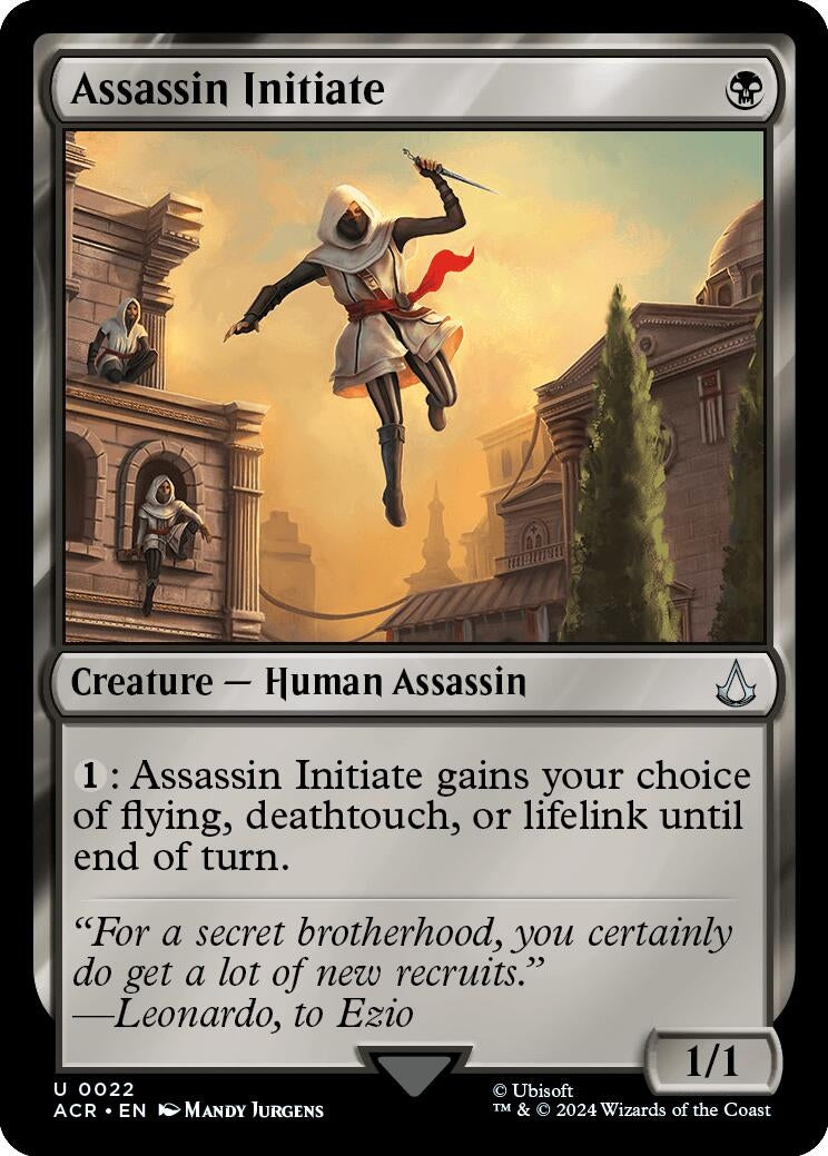 Image for Assassin Initiate (Universes Beyond: Assassin's Creed) (22) - Magic: The Gathering