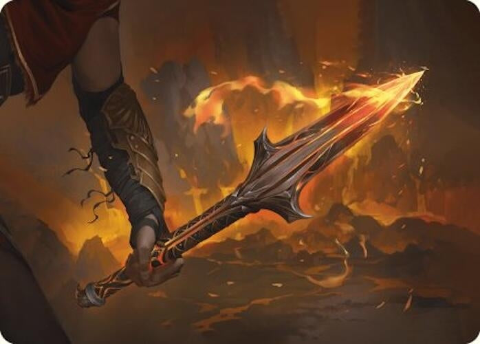 Image for The Spear of Leonidas Art Card (Art Series: Universes Beyond: Assassin's Creed) (4) - Magic: The Gathering