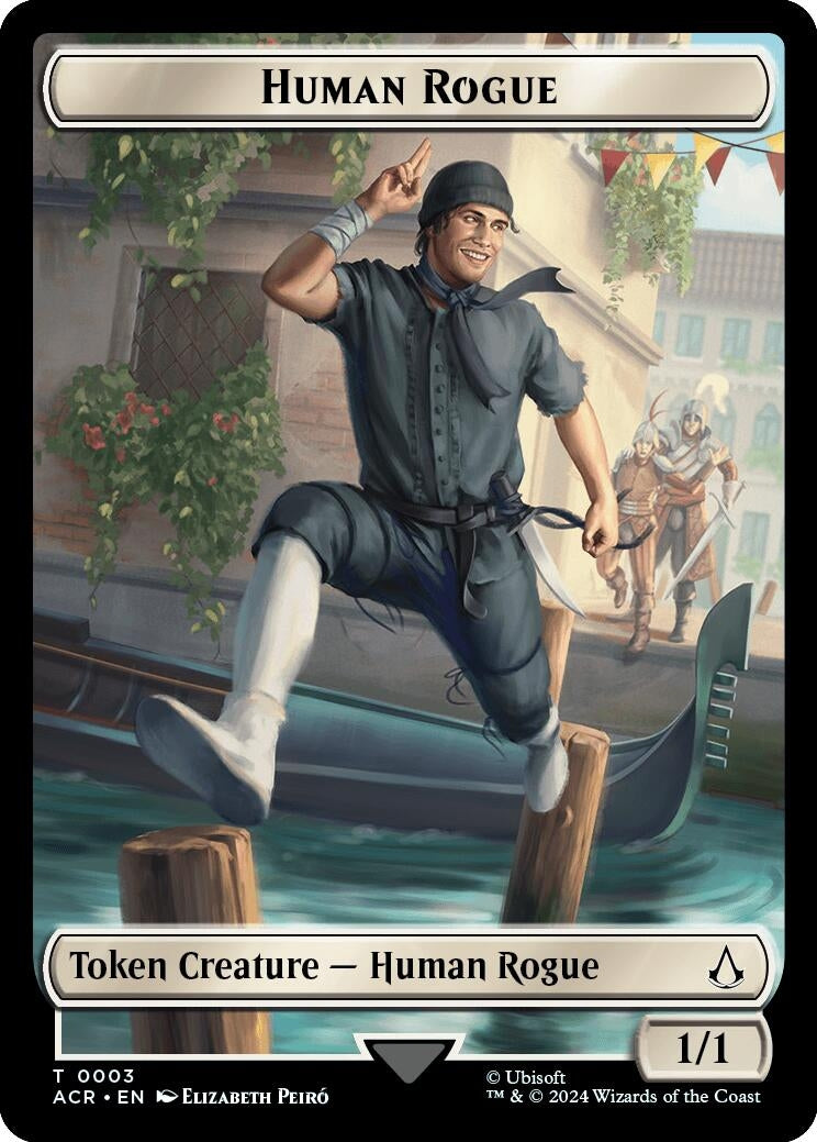Image for Human Rogue Token (Universes Beyond: Assassin's Creed) (3) - Magic: The Gathering