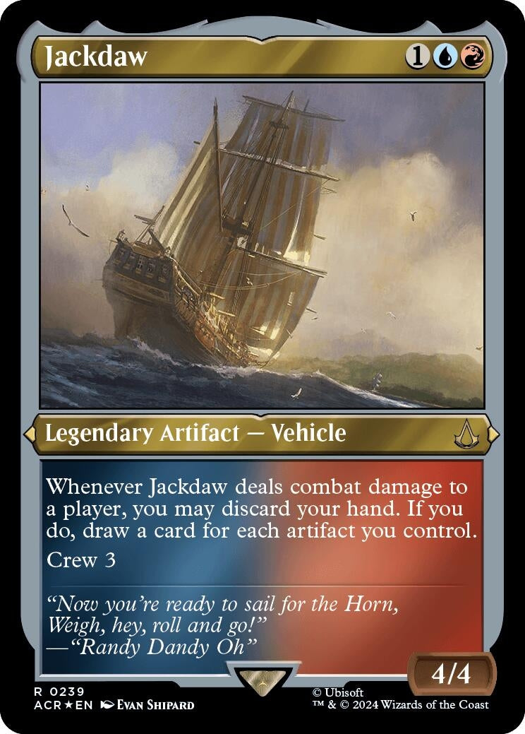 Image for Jackdaw (Foil Etched) (Universes Beyond: Assassin's Creed) (239) - Magic: The Gathering