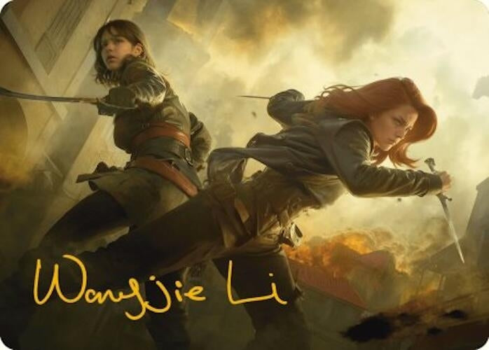 Image for Mary Read and Anne Bonny Art Card (Gold-Stamped Signature) (Art Series: Universes Beyond: Assassin's Creed) (7) - Magic: The Gathering