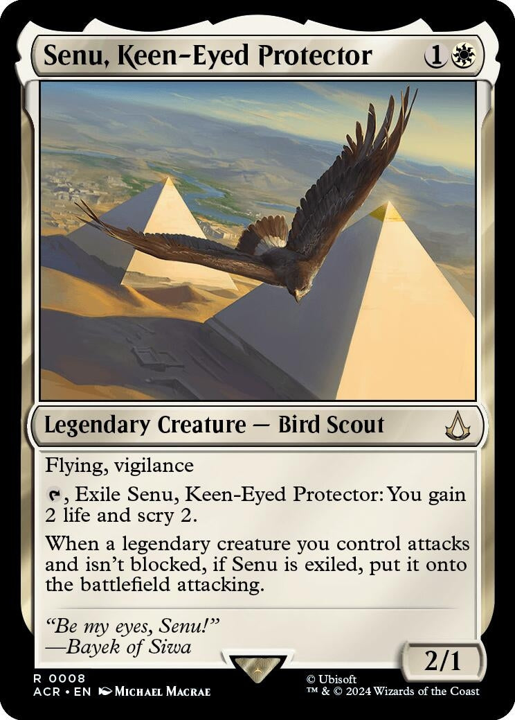 Image for Senu, Keen-Eyed Protector (Universes Beyond: Assassin's Creed) (8) - Magic: The Gathering