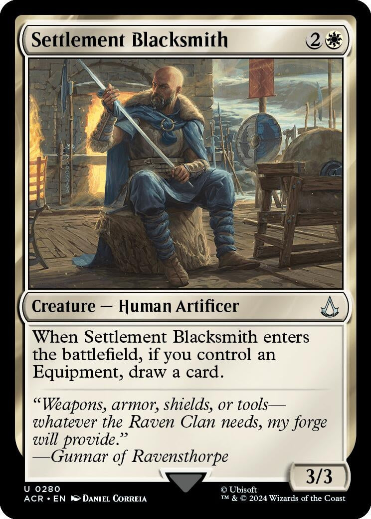 Image for Settlement Blacksmith (Universes Beyond: Assassin's Creed) (280) - Magic: The Gathering