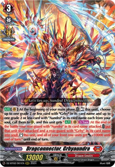 Image for Dragconnector, Grhyaundra (DZ-BT02: Illusionless Strife) (DZ-BT02/001EN) - Cardfight Vanguard
