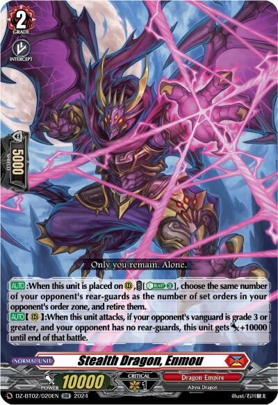 Image for Stealth Dragon, Enmou (DZ-BT02: Illusionless Strife) (DZ-BT02/020EN) - Cardfight Vanguard
