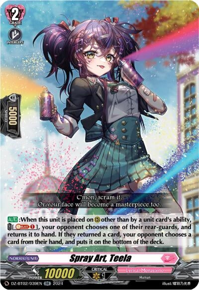 Image for Spray Art, Teela (DZ-BT02: Illusionless Strife) (DZ-BT02/039EN) - Cardfight Vanguard