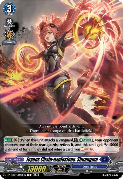 Image for Joyous Chain-explosions, Shuangma (DZ-BT02: Illusionless Strife) (DZ-BT02/048EN) - Cardfight Vanguard