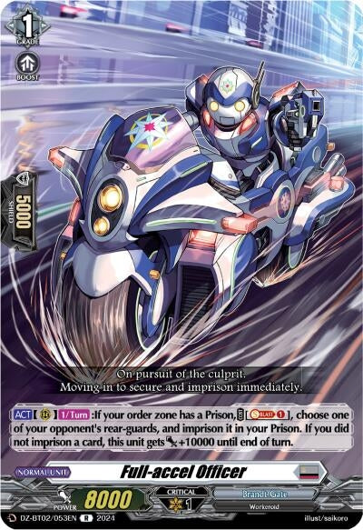 Image for Full-accel Officer (DZ-BT02: Illusionless Strife) (DZ-BT02/053EN) - Cardfight Vanguard