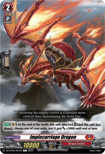 Image for Implecarriage Dragon (DZ-BT02: Illusionless Strife) (DZ-BT02/067EN) - Cardfight Vanguard