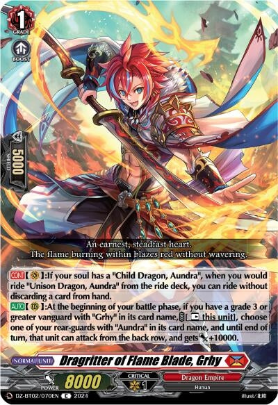 Image for Dragritter of Flame Blade, Grhy (DZ-BT02: Illusionless Strife) (DZ-BT02/070EN) - Cardfight Vanguard