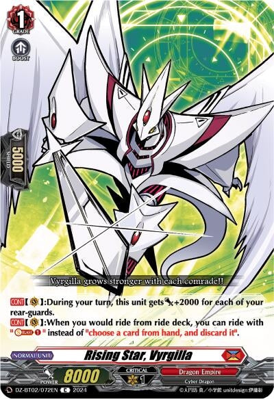 Image for Rising Star, Vyrgilla (DZ-BT02: Illusionless Strife) (DZ-BT02/072EN) - Cardfight Vanguard