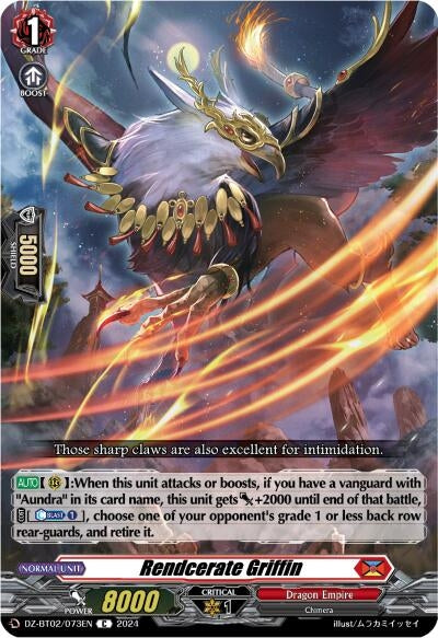 Image for Rendcerate Griffin (DZ-BT02: Illusionless Strife) (DZ-BT02/073EN) - Cardfight Vanguard
