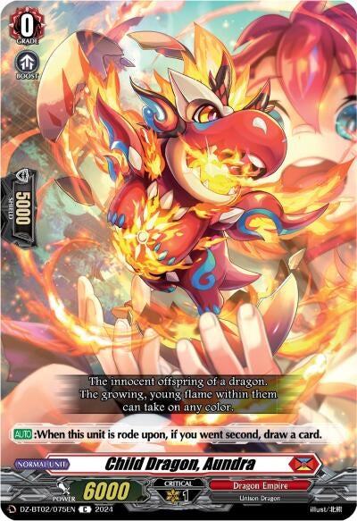 Image for Child Dragon, Aundra (DZ-BT02: Illusionless Strife) (DZ-BT02/075EN) - Cardfight Vanguard