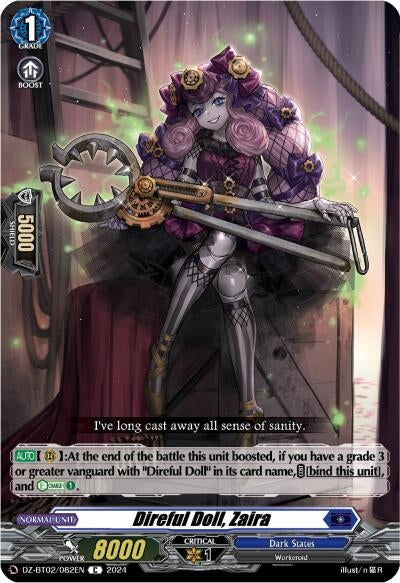 Image for Direful Doll, Zaira (DZ-BT02: Illusionless Strife) (DZ-BT02/082EN) - Cardfight Vanguard