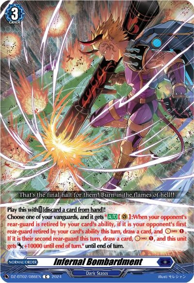 Image for Infernal Bombardment (DZ-BT02: Illusionless Strife) (DZ-BT02/086EN) - Cardfight Vanguard
