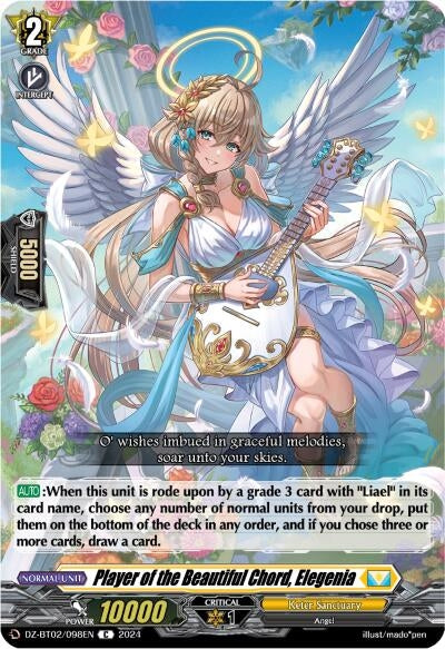 Image for Player of the Beautiful Chord, Elegenia (DZ-BT02: Illusionless Strife) (DZ-BT02/098EN) - Cardfight Vanguard