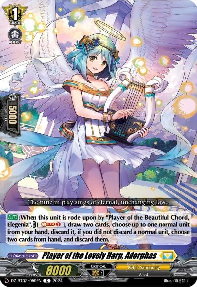 Image for Player of the Lovely Harp, Adorphas (DZ-BT02: Illusionless Strife) (DZ-BT02/099EN) - Cardfight Vanguard