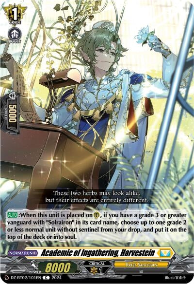 Image for Academic of Ingathering, Harvestein (DZ-BT02: Illusionless Strife) (DZ-BT02/101EN) - Cardfight Vanguard