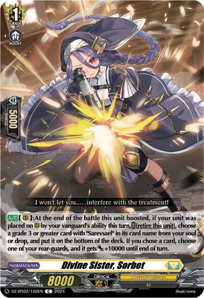 Image for Divine Sister, Sorbet (DZ-BT02: Illusionless Strife) (DZ-BT02/102EN) - Cardfight Vanguard